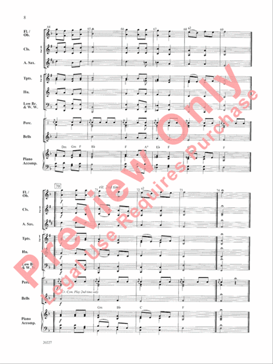 Renaissance Dances Concert Band scores gallery preview page 9