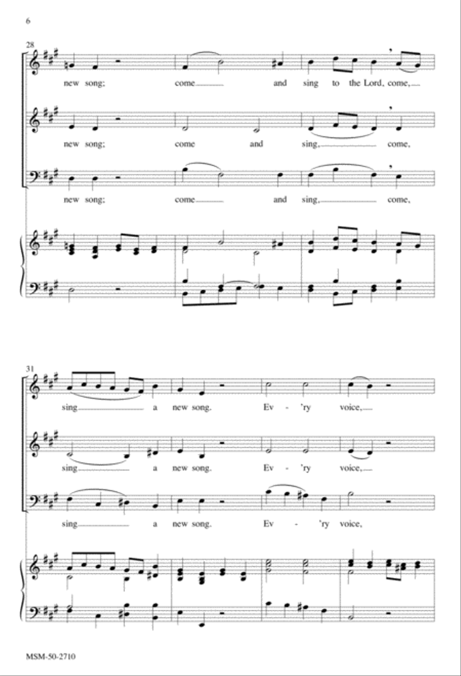 Come and Sing to the Lord 3-Part scores gallery preview page 6