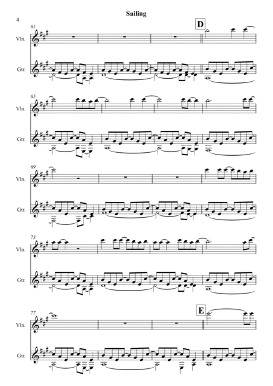 Sailing String Duet scores gallery preview page 4