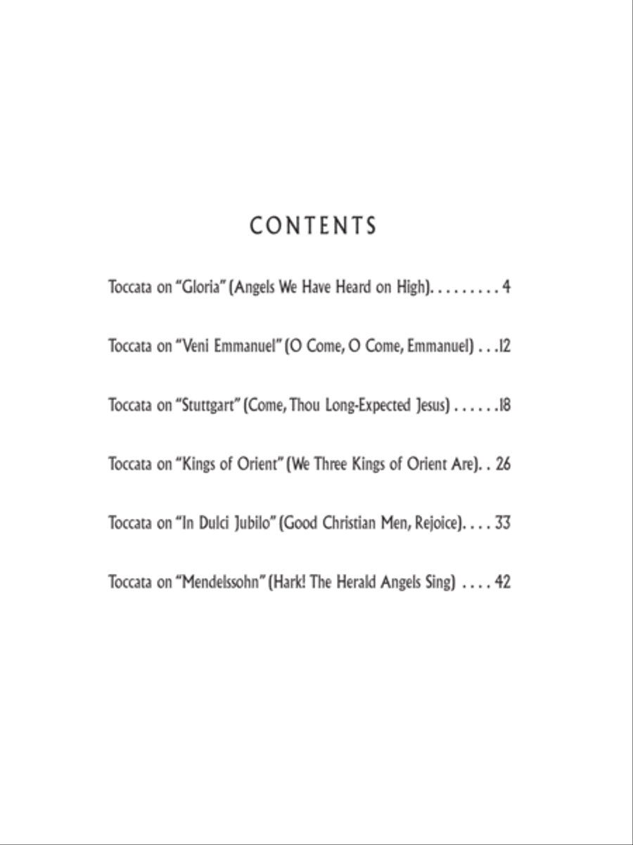 Toccatas on Christmastide Carols Organ scores gallery preview page 2