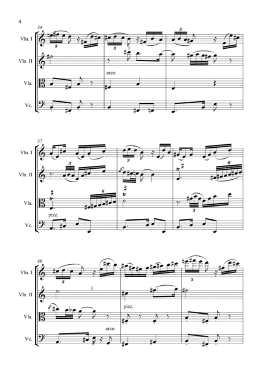 El Choclo El Choclo String Quartet scores gallery preview page 5