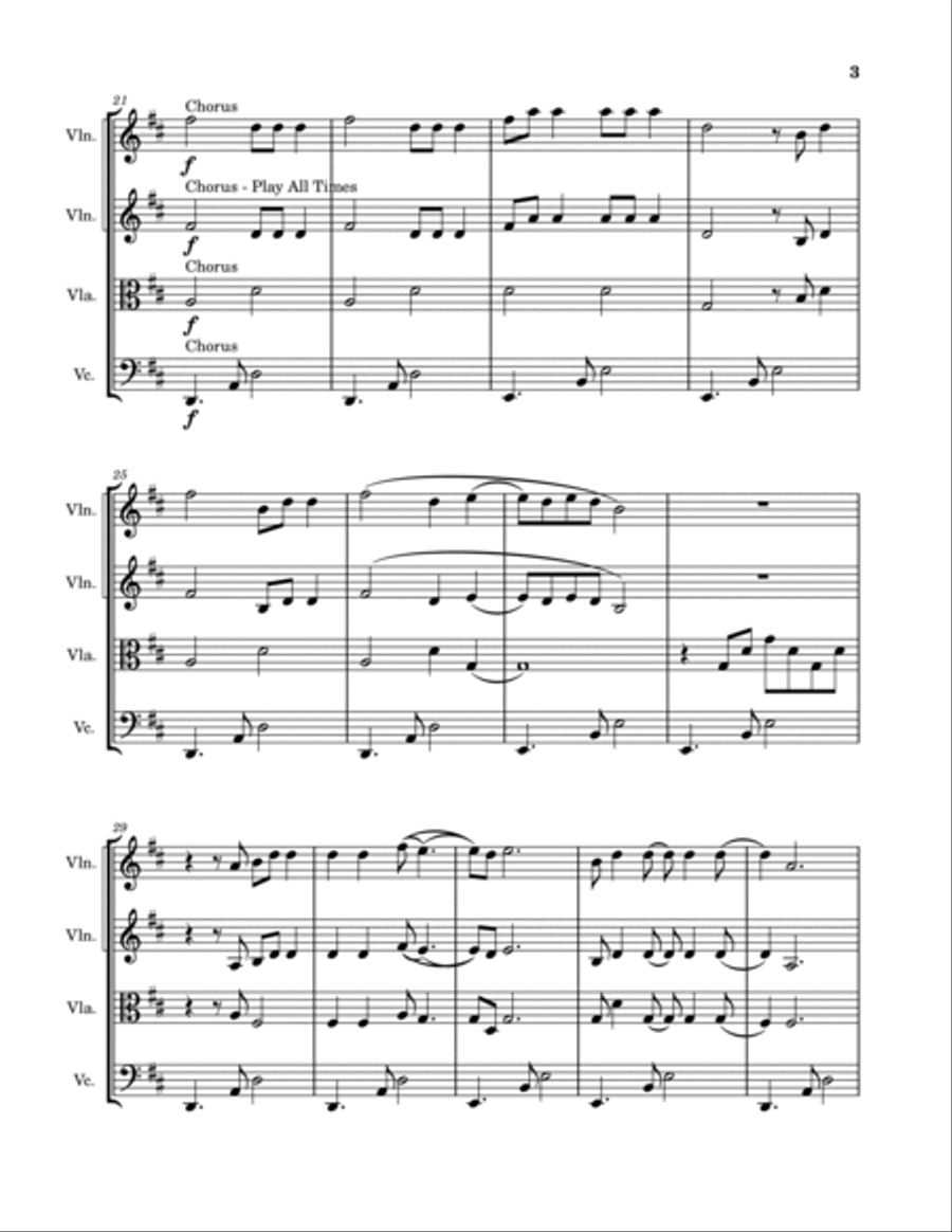 Invisible String String Quartet scores gallery preview page 3