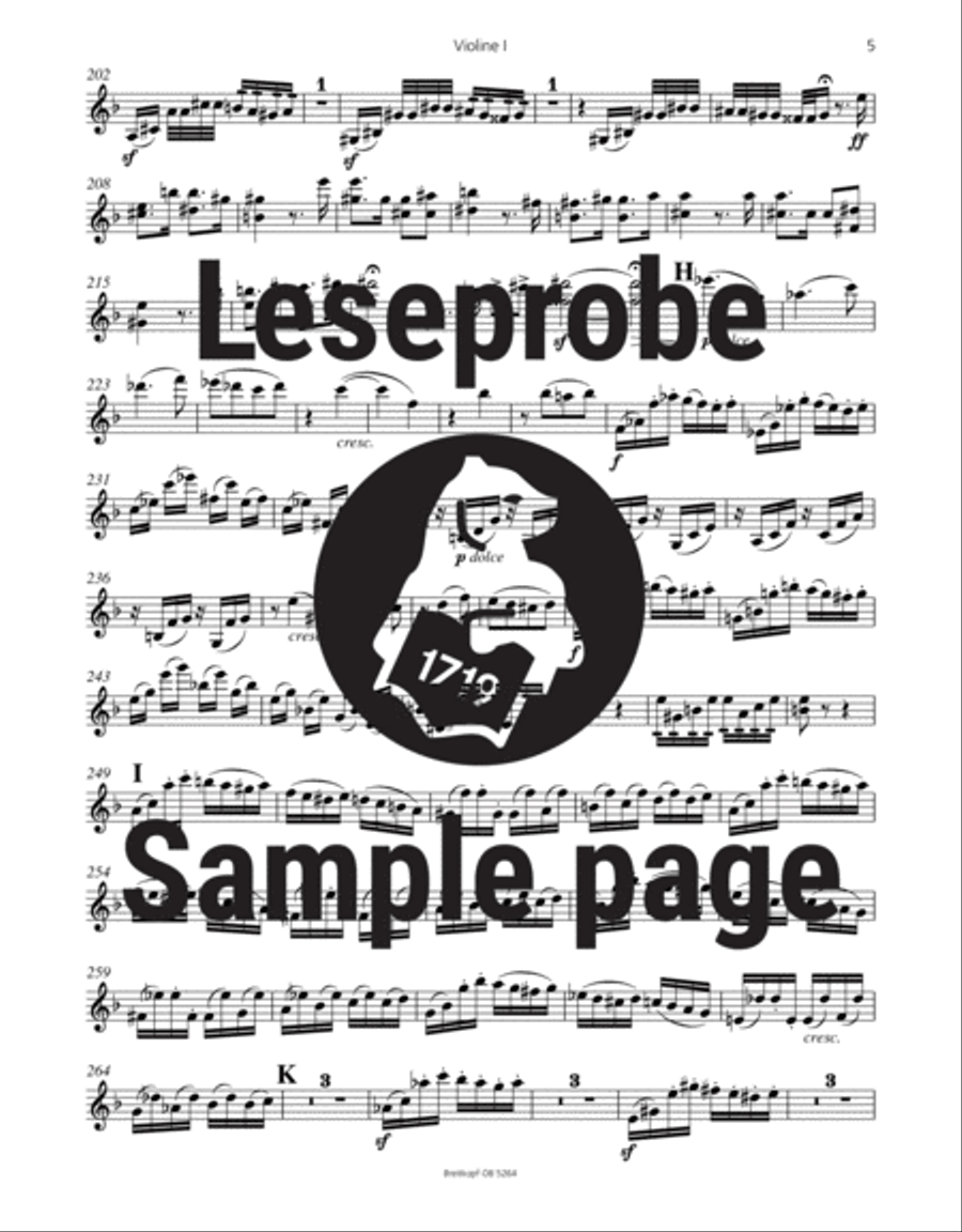 Symphony No. 4 in D minor Op. 120 Orchestra scores gallery preview page 5