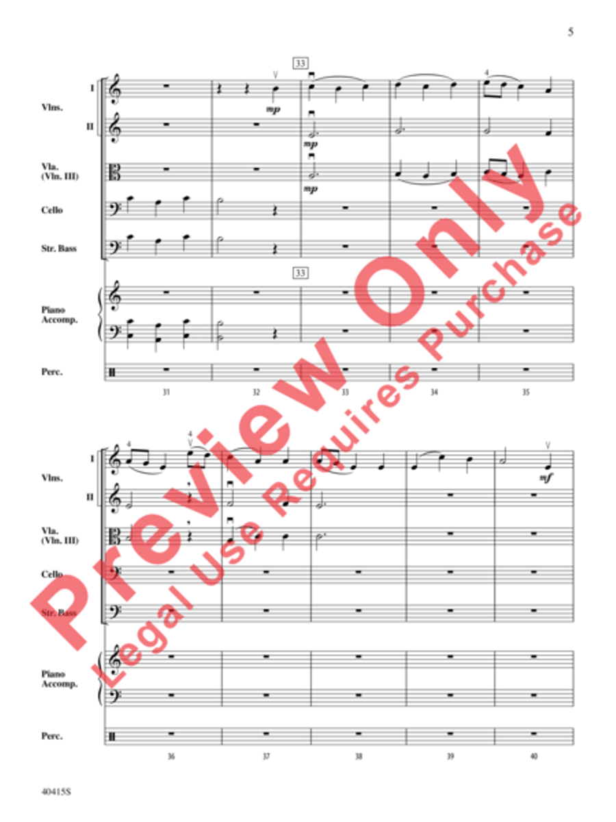 Ghost Ship by Michael Story String Orchestra - Sheet Music page 6