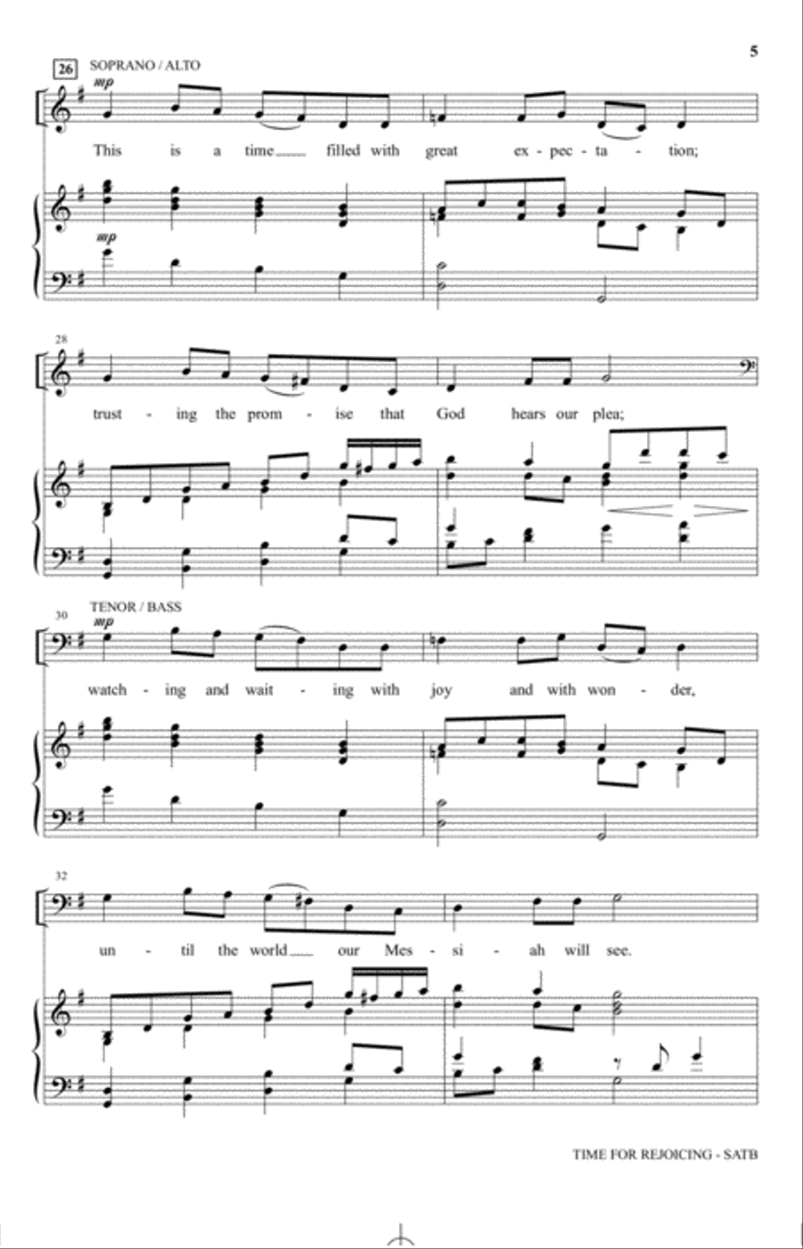 Time For Rejoicing 4-Part scores gallery preview page 4