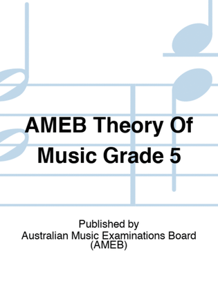 Book cover for AMEB Theory Of Music Grade 5