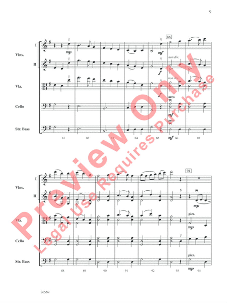 A Westward Journey and Jubilee String Orchestra scores gallery preview page 10