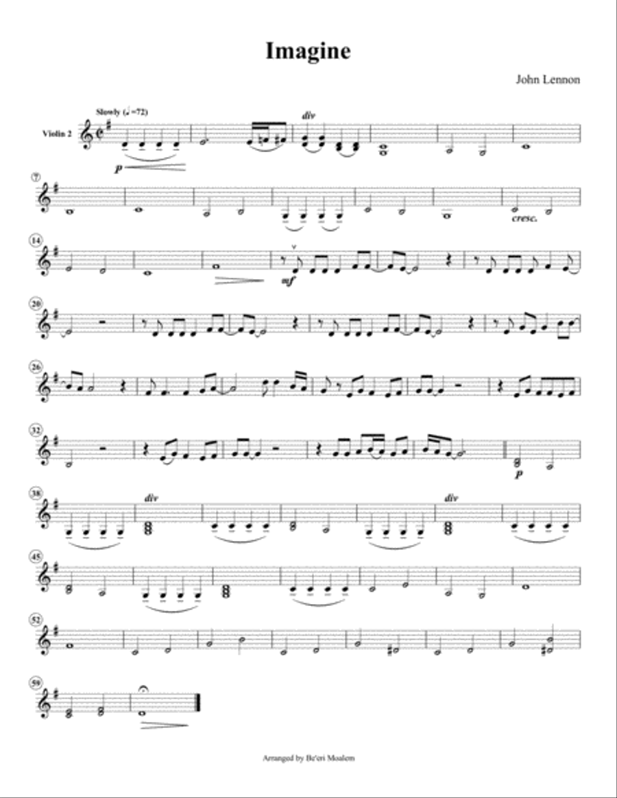 Imagine Imagine String Quartet scores gallery preview page 2