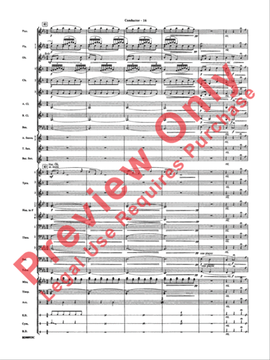 Symphonic Festival Concert Band scores gallery preview page 19