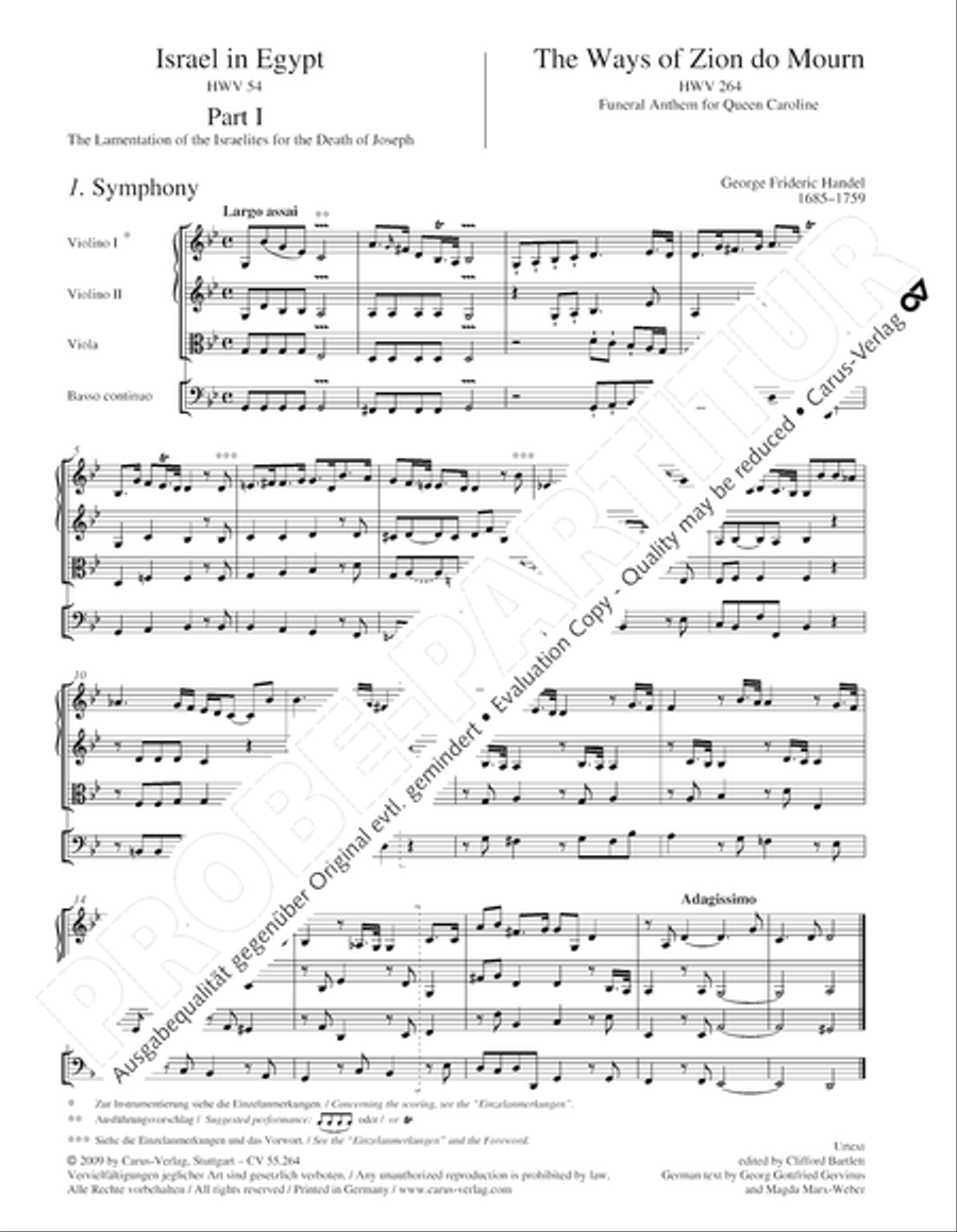 Israel in Egypt - Part I Israel in Egypt - Part I 4-Part scores gallery preview page 13