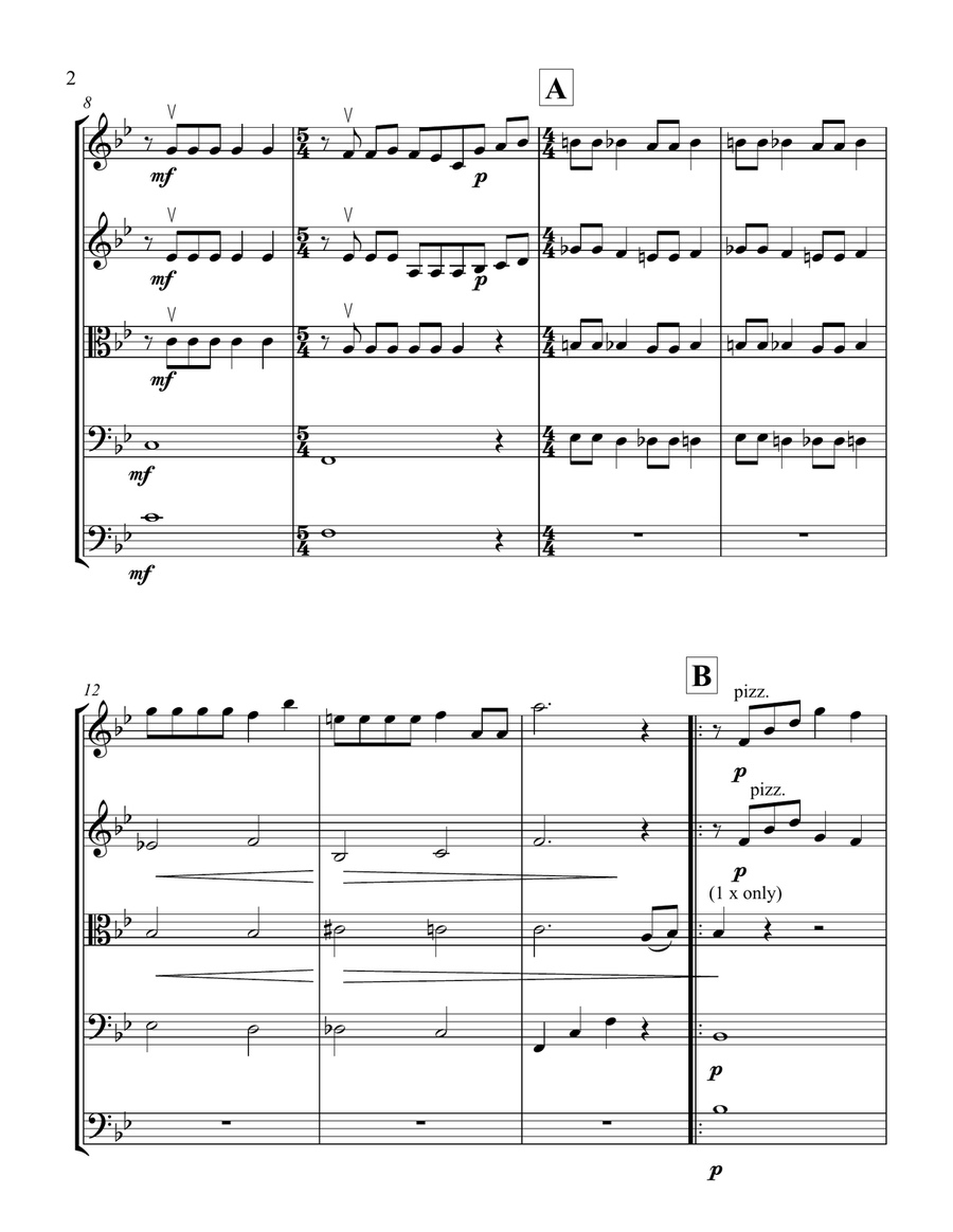Bohemian Rhapsody String Orchestra scores gallery preview page 2