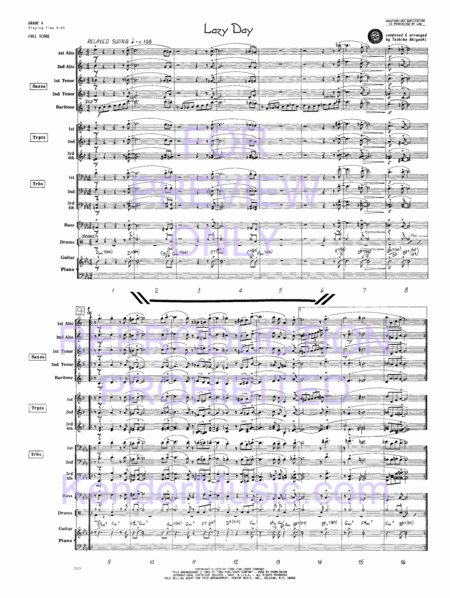 Lazy Day (Full Score)