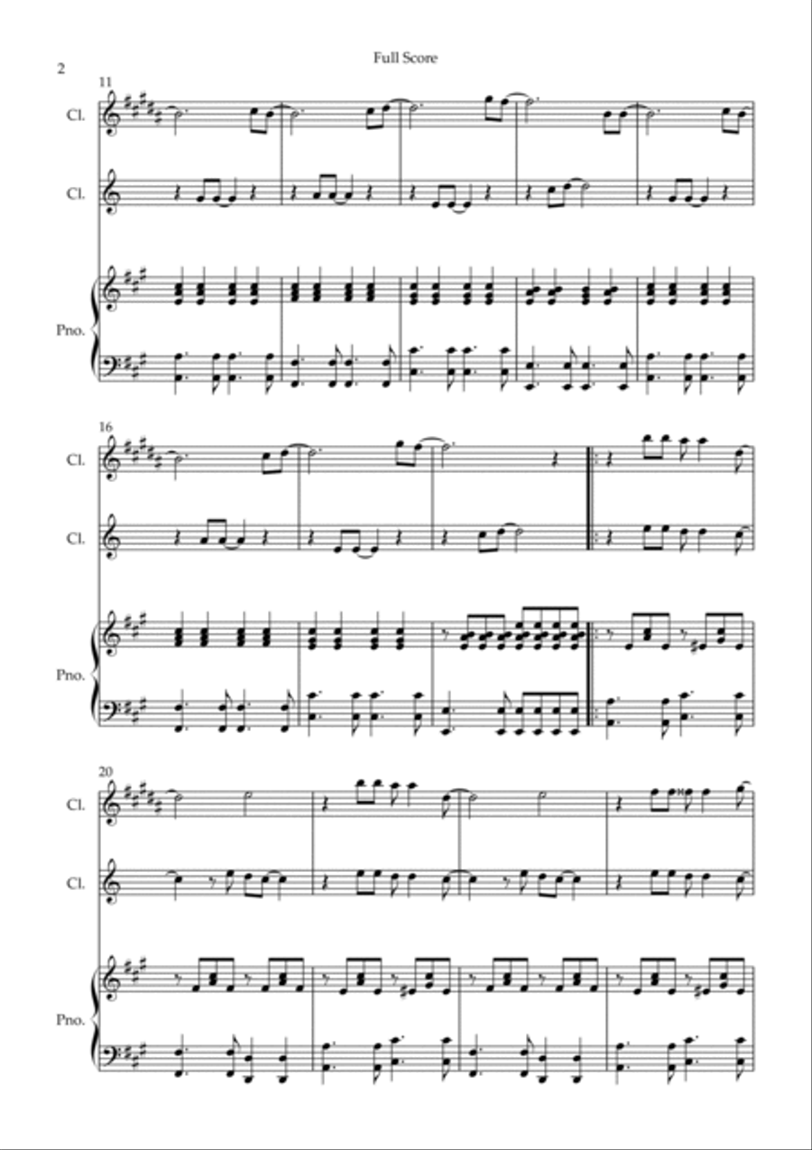 You Got It You Got It Woodwind Duet scores gallery preview page 2