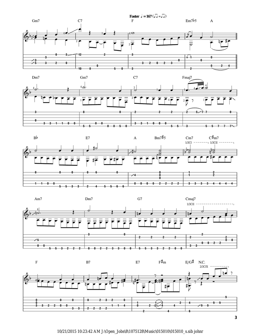 All The Things You Are Acoustic Guitar scores gallery preview page 3