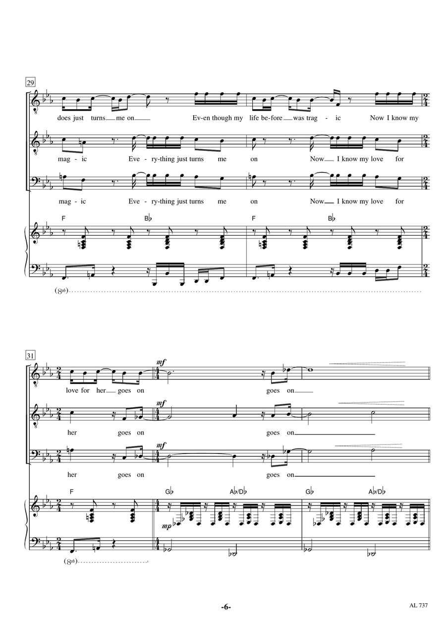 Every Little Thing She Does Is Magic TTB scores gallery preview page 6
