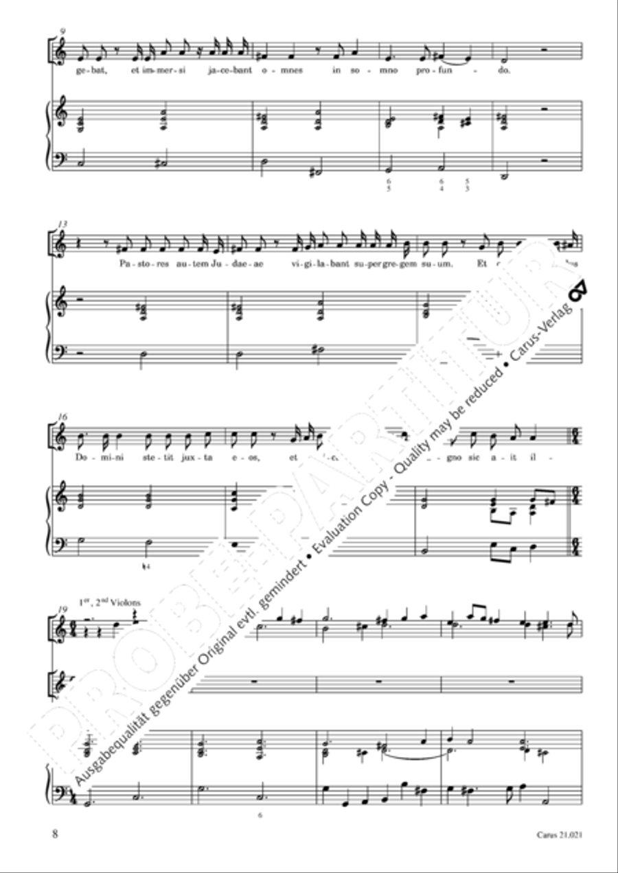Canticum in nativitatem Domini Choir scores gallery preview page 9