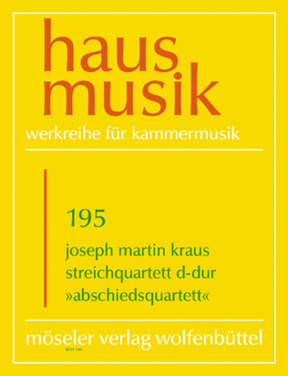 Book cover for String Quartet D major op. 1,4