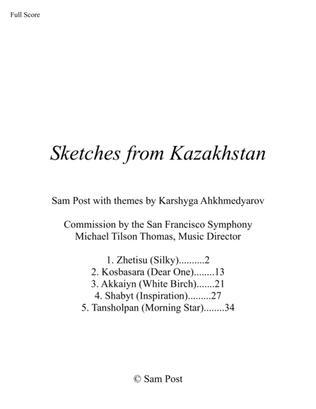 Sketches from Kazakhstan (string quartet), op. 18