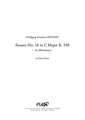 Book cover for Sonata No. 16 in C Major K. 545 - Movement 1