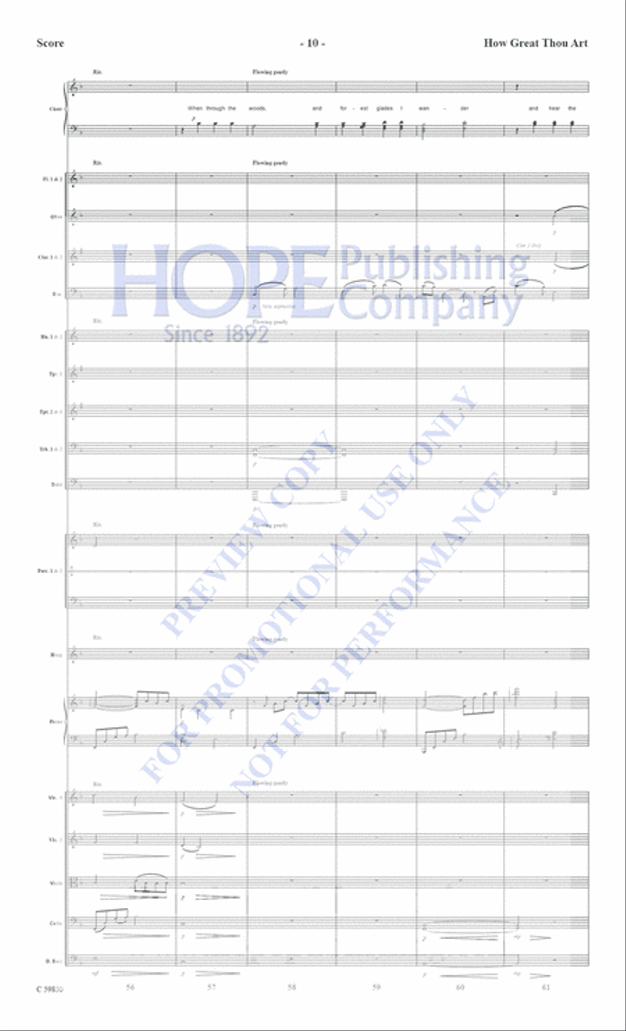 How Great Thou Art Choir scores gallery preview page 11