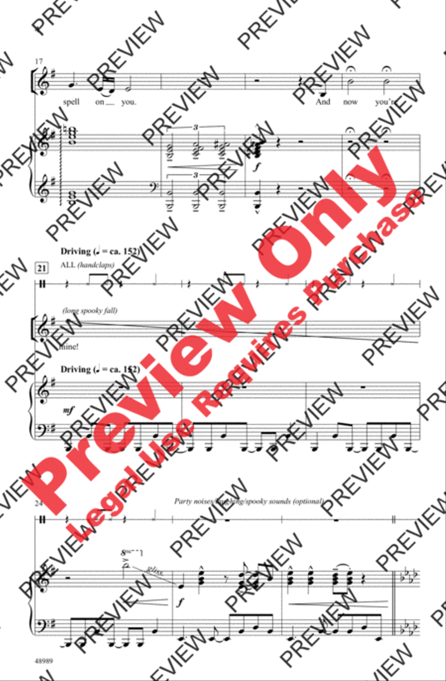 I Put a Spell on You 3-Part scores gallery preview page 4