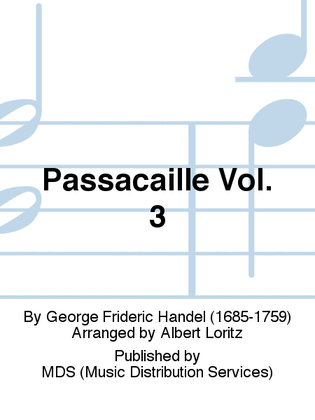 Book cover for Passacaille Vol. 3