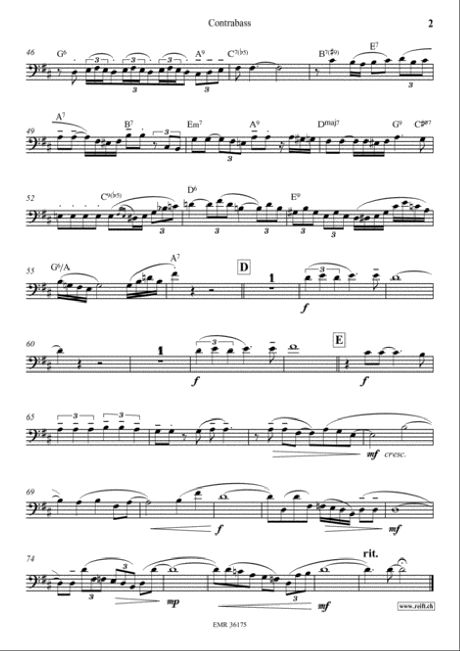 Love Is Here To Stay Double Bass scores gallery preview page 3