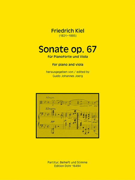 Sonate für Pianoforte und Viola op. 67