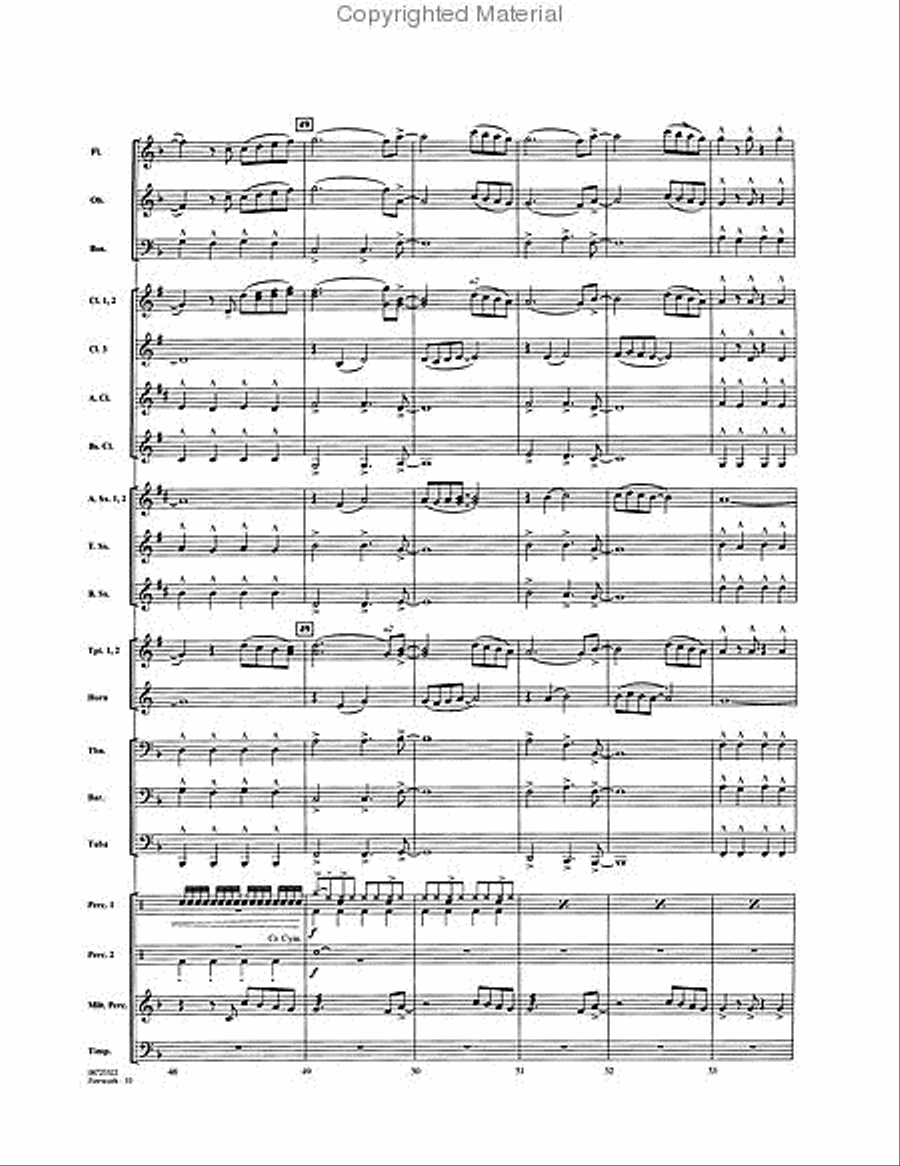 Firework Concert Band scores gallery preview page 3