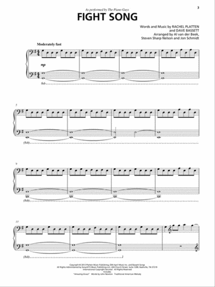 The Piano Guys – Covers Piano Solo scores gallery preview page 4