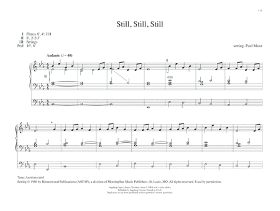 Augsburg Organ Library Series 2: Christmas Organ Solo scores gallery preview page 12