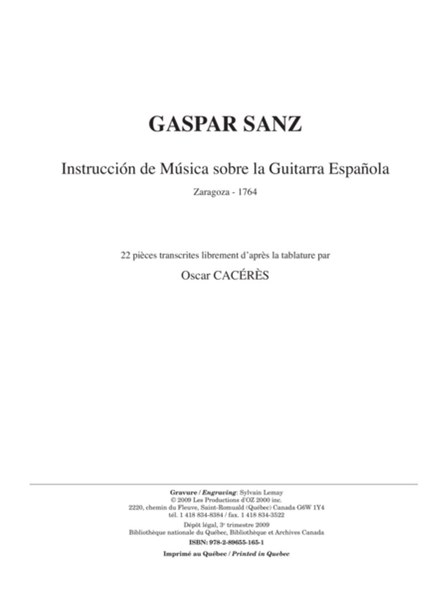 Instruccion de Musica sobre la Guitarra Espanola Classical Guitar scores gallery preview page 1
