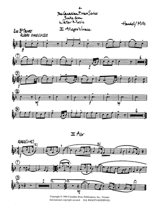 Suite from Water Music - Bb Trumpet 2 (Brass Quintet)