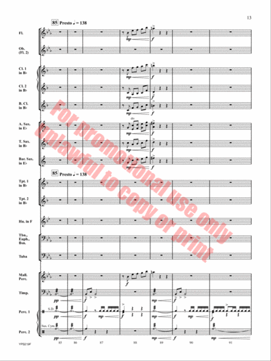 Trek to the Summit Concert Band scores gallery preview page 14
