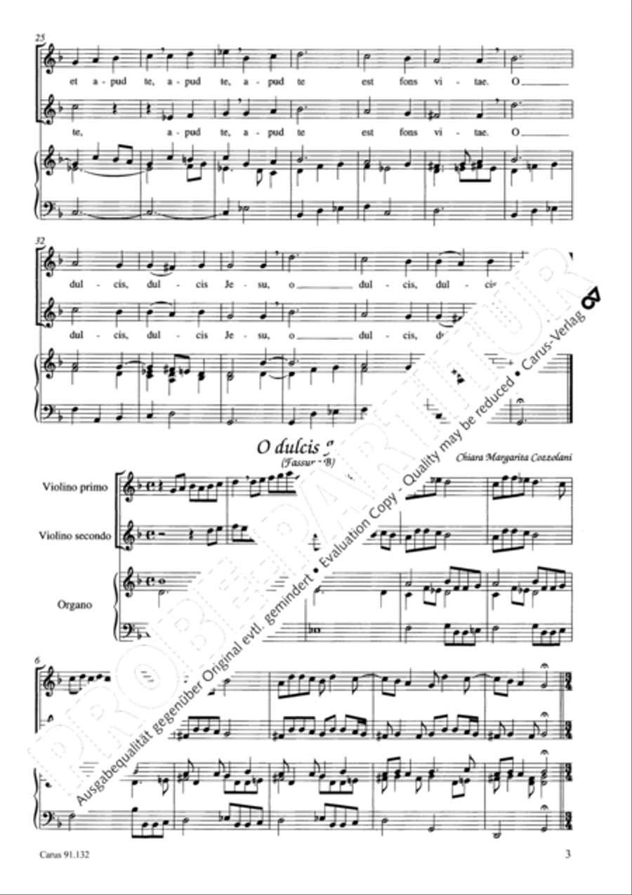 O dulcis Jesu 2-Part scores gallery preview page 4