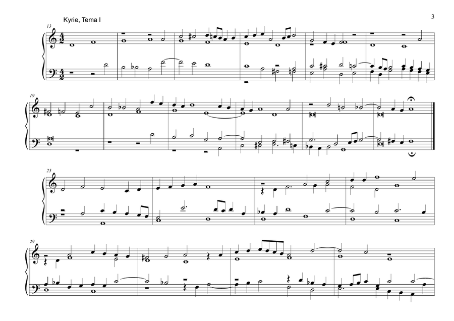 MESSA DELLA MADONNA (Mass of the Virgin Mary) - Frescobaldi - Full score - For Organ Organ Solo scores gallery preview page 3