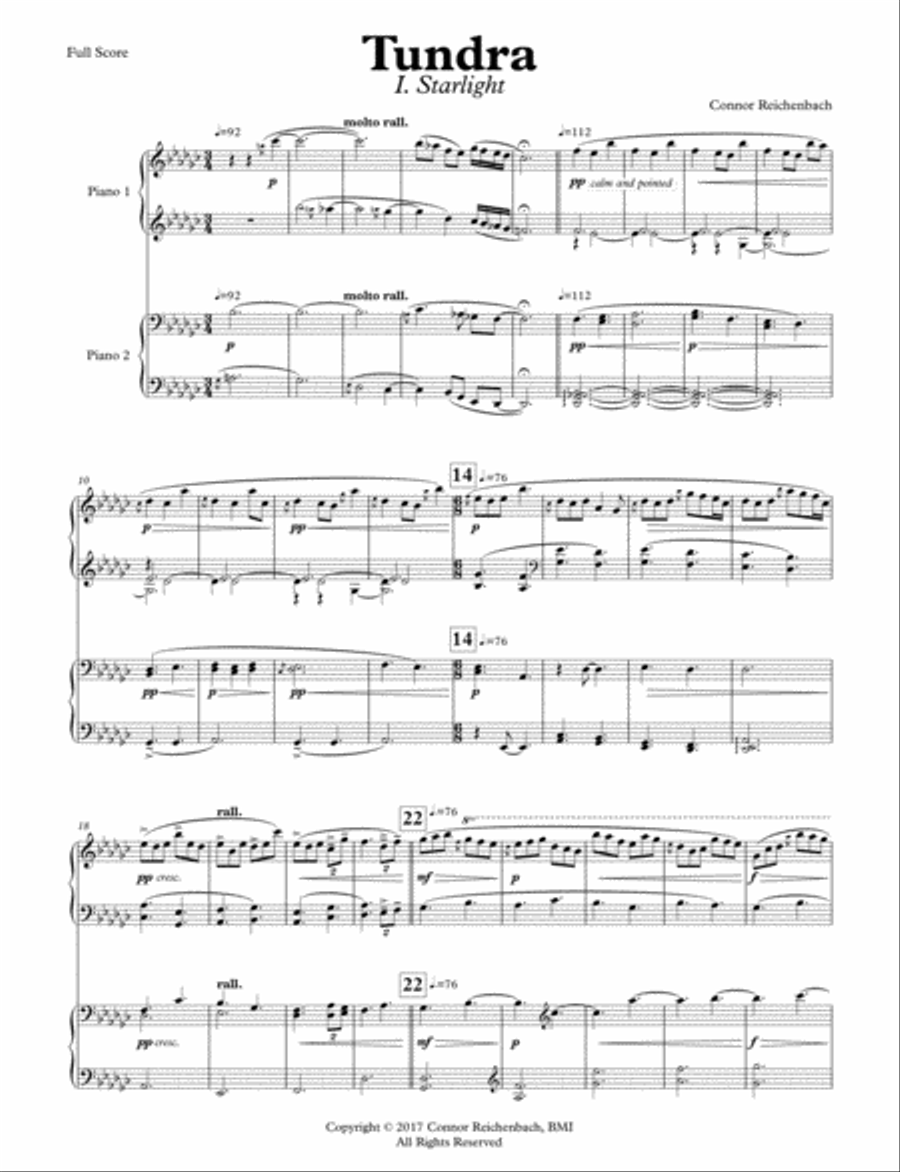 Tundra Piano scores gallery preview page 1