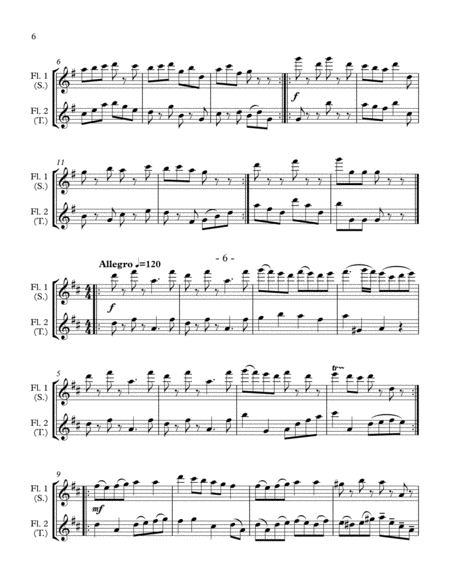 10 Little Duets for Teacher and Student (2 Flutes) image number null