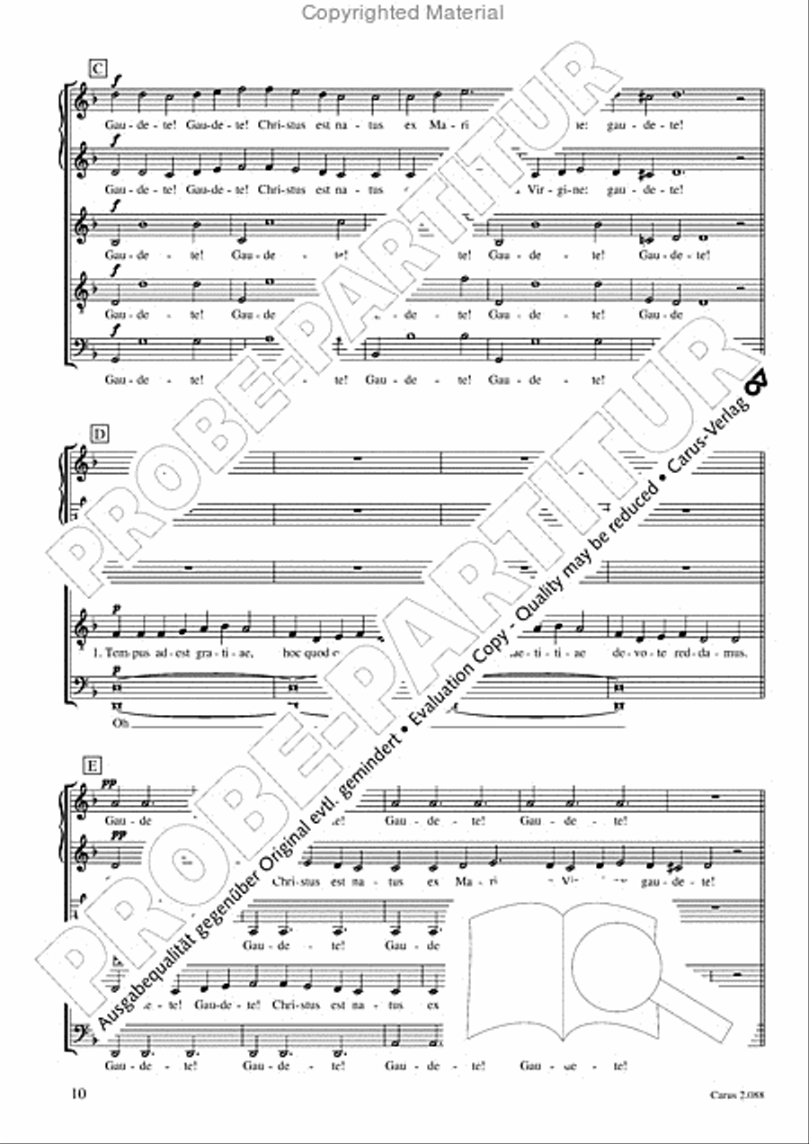 Calmus Christmas Carols Choir scores gallery preview page 11