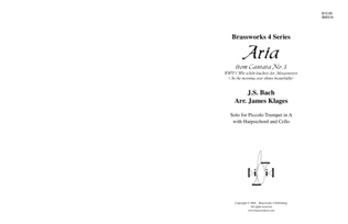 Book cover for Aria from Cantata No. 1, BWV 1