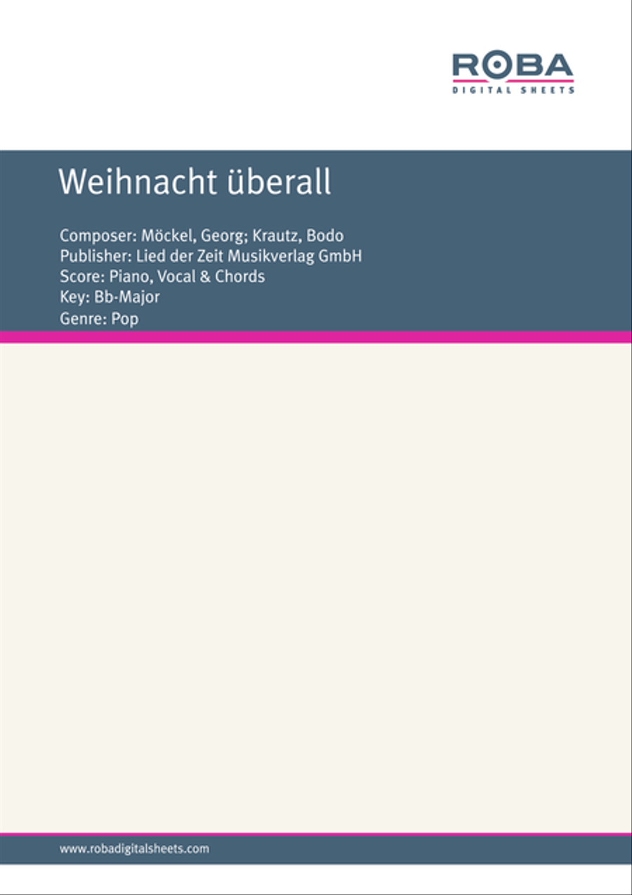 Weihnacht uberall Voice scores gallery preview page 1