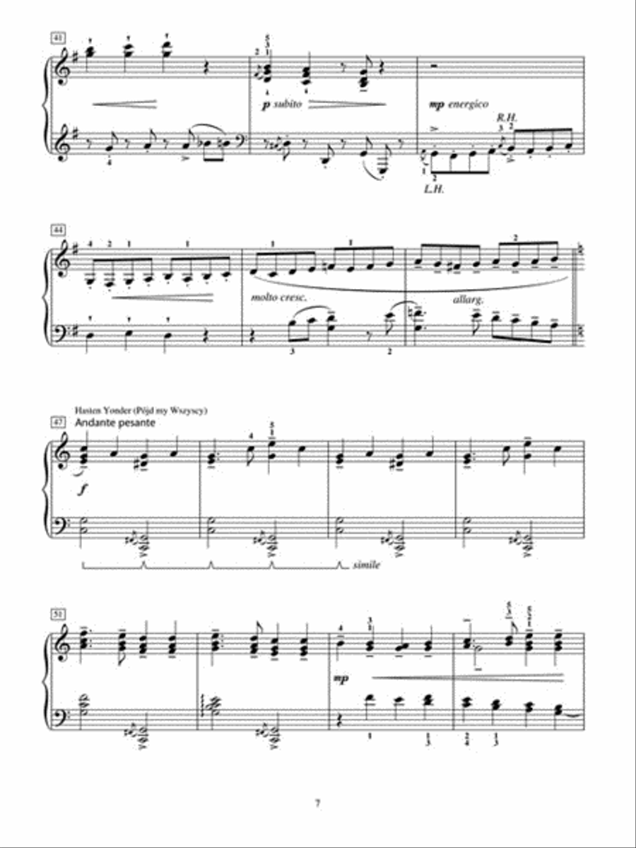 Fantasia on Polish Christmas Carols Piano Method scores gallery preview page 4