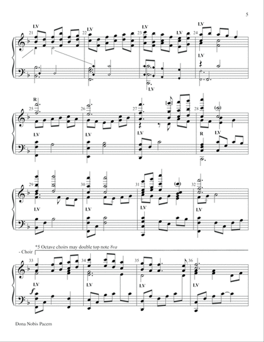 Dona Nobis Pacem Choir scores gallery preview page 5