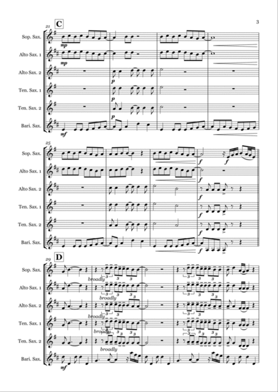 Thinking Out Loud Woodwind Ensemble scores gallery preview page 3