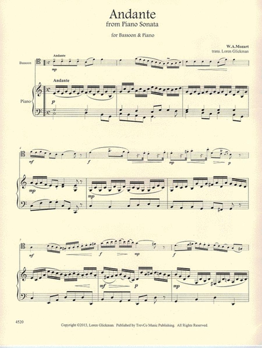 Andante f/Piano Sonata