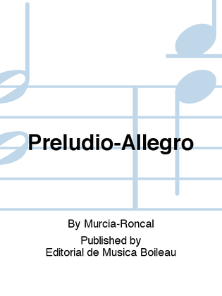 Book cover for Preludio-Allegro