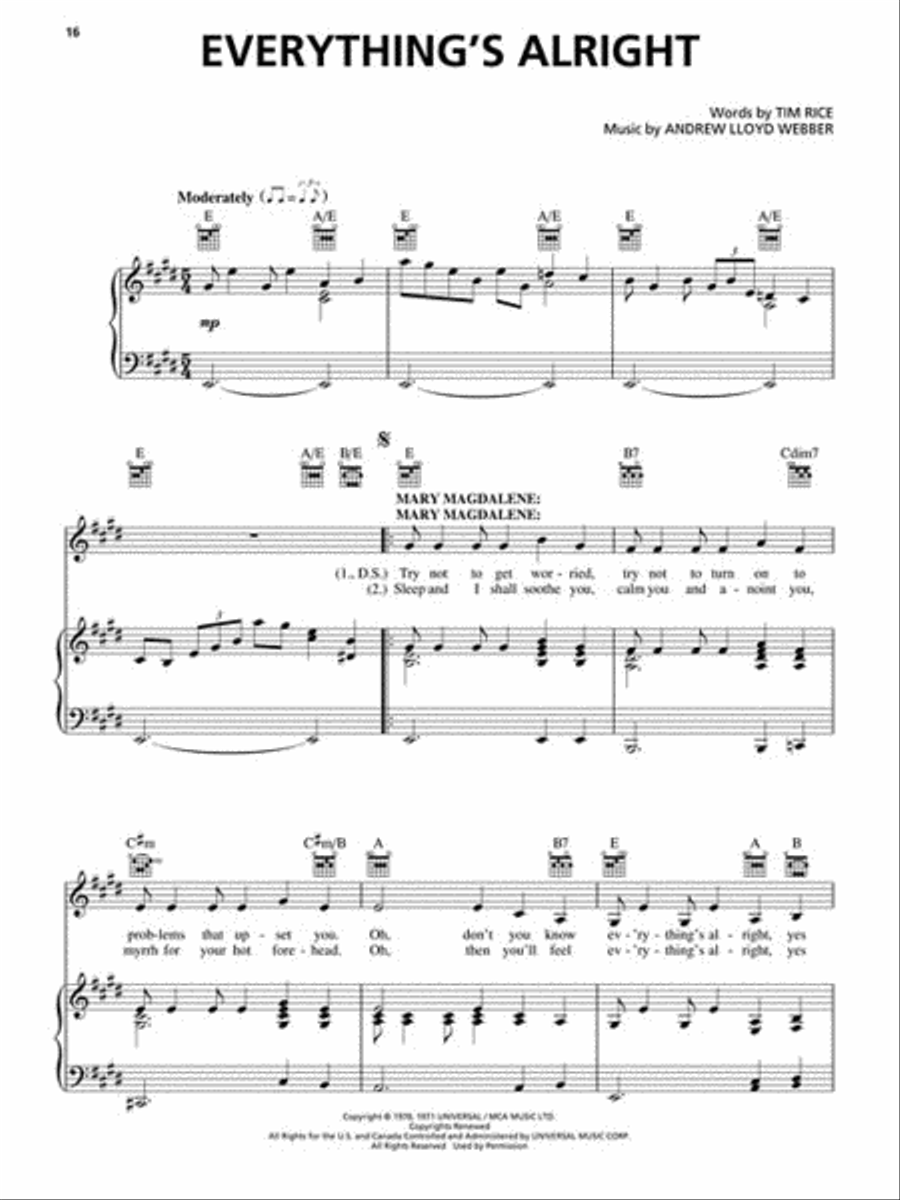 Jesus Christ Superstar – Revised Edition Piano, Vocal, Guitar scores gallery preview page 3
