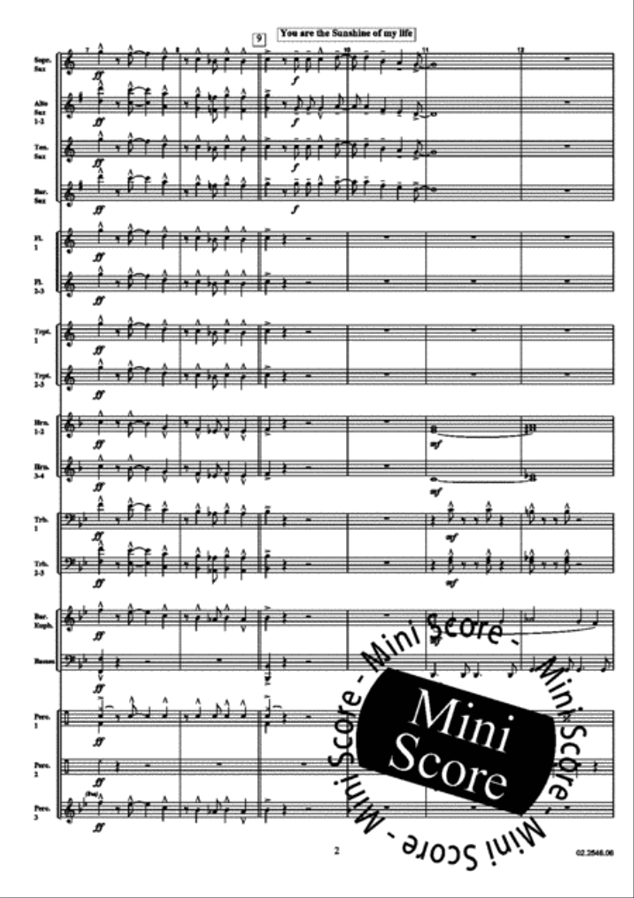 Stevie Wonder Medley Big Band scores gallery preview page 6