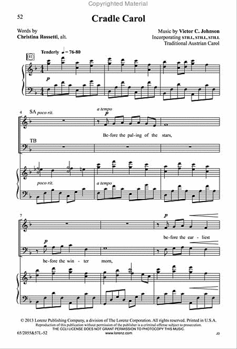 Bethlehem's Child - SATB Score with Performance CD 4-Part scores gallery preview page 20