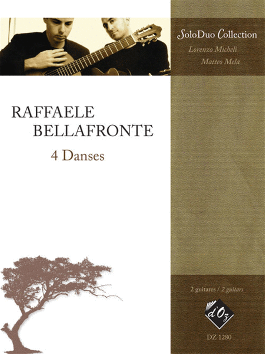 4 Danses Classical Guitar scores gallery preview page 1